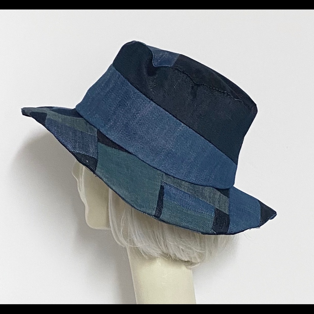 Upcycled patchwork bucket hat - Picture 10 of 11